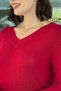 V-Neck Strawberry Fabric Blouse 7K132 - 4