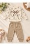 Baby Girl Cotton 2-Piece Set, Cotton Top and Bottom, All-Season.