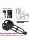 Black Silicone Bicycle Pedal Frequency Sensor Protective Cover Easy Install Clean