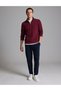 Bordo 3-Thread Regular Fit Zippered Stand-Up Collar Basic Sweatshirt 50334032-Vr014 - 4