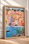 Portofino Harbor and Tropical Plants Framed Poster, Italy Poster, Living Room, Kitchen, Wall Decor, Itp191. - 2