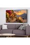 Floral Town and Sunset Sea View – One-Piece Canvas – Canvas Painting - 4