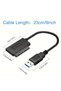 كابل محول SATA إلى USB 2.0، أسود، بتصميم نحيف، للاستخدام مع محركات الأقراص الضوئية (CD/DVD) في أجهزة الكمبيوتر المحمولة. - 3