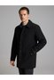 Black Shirt Collar Coat 50330222-Vr046 - 3