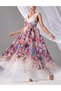 Rochie lunga, Floral print