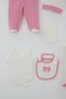 Baby Girl Hospital Outfit, 10-Piece Set with Bow Embroidery, 0-3 Months, Ecru. - 5