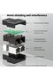مقسم إيثرنت RJ45 أسود لتوسيع شبكة جهاز التوجيه والكمبيوتر - 7