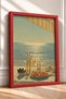 Seafood Feast under the Tent – Framed Poster, Italy, Living Room, Kitchen, Wall Decor, Itn019. - 2