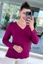 V-Neck Strawberry Fabric Blouse 7K132