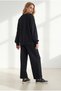 Women's Black Basic Loose-Fit Top and Bottom Set Tkm-19000528 - 2