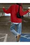 Bluza Oversize, Rosu - 2