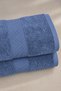 100% Cotton 2-Piece Towel Set 50X90 + 70X140 cm Soft Textured Striped Edged - 3