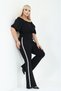 Women's Modal Fabric Stone-Detailed Flared Pants
