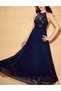 Rochie lunga, Bleumarin inchis - 4