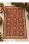 Eta Vintage Decorative Patterned Woven Base Rug Eta4443 - 2