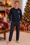 Men's Christmas/New Year Pajama Set, with Socks as a Gift, Perfect for Couples. - 2