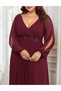 Rochie lunga, Visiniu - 4