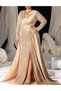 Rochie lunga, Crem - 2