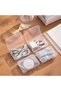 4pcs Plastic Mini Storage Box Transparent Portable Jewelry Organizer Case