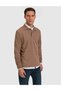 Regular Fit Button-Down Polo Collar Sweatshirt - 3