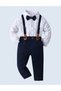 Suit, Navy/White - 3