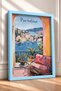 Portofino Arched Window with Port Frame Painting, Italy Poster, Living Room, Kitchen, Wall Decor, Itp190. - 2