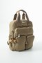 Ultra Lightweight, Multi-Pocket Backpack and Clutch Bag, Compact Design, Brown – (571-5J) - 4