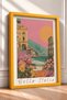Bella Italia Colosseum and Seaside Collage Framed Painting, Italy Poster, Wall Decor, Itn005. - 2