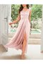 Rochie lunga, Roz pal - 2
