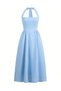 Rochie medie, Albastru - 2
