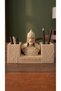 Fatih Sultan Mehmed Bust Desk Organizer with Dual Compartments, Made of Pla Bio-Plastic, for Desk Organization and as a Prestigious Office Gift.