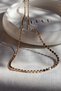 Xuping Minimal Pul Eze Chain Rose Gold Steel Necklace - 3