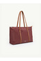 Bordo-Taba Shk357 Large Capacity, Shoulder Strap, Zippered, Everyday Shopper Bag. - 5