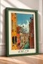 Venice Green Canal and White Dome Framed Painting, Italy Poster, Living Room, Kitchen, Wall Decor, Itp201. - 2