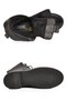 Black Genuine Leather Women's Boots, Anatomical Insole, Lace-Up, Zipper Closure, Rubber Sole, Combat Boots 9866. - 5
