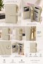 Imported Luxury Women's Double-Layer, Snap-Fastened, Multi-Compartment Wallet and Card Holder - 8