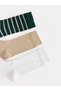 Shining Store's Glittering Choices Striped Men's Socks 3-Piece Set - 3