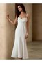 Rochie midi, alb - 5