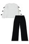 10-13 Year Old Tracksuit Set with Bow Detail - Ecru - 4