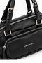Women's Black Shoulder Bag, Multi-Compartment, Zippered, with Adjustable Strap, Everyday Bag. - 3