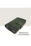 Genuine Leather Card Holder Wallet with Snap Closure and RFID Protection - 4