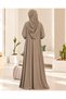 Women's Jersey Prayer Dress One-Piece with Built-In Headscarf - 4