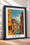 Venice Green Canal and White Dome Framed Painting, Italy Poster, Living Room, Kitchen, Wall Decor, Itp201. - 2