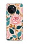 Realme 11 4g Compatible Pink Rose Petal Printed Transparent Phone Case.
