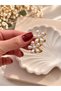 Gold-Colored Pearl Flower Hair Clip |   Women's Hair Clip |   Elegant Flower Design Hair Clip - 2
