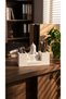 Fatih Sultan Mehmed Bust Desk Organizer with Dual Compartments, Made of Pla Bio-Plastic, for Desk Organization and as a Prestigious Office Gift. - 2
