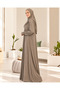 Women's Jersey Prayer Dress One-Piece with Built-In Headscarf - 2
