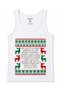 Christmas Cookie Drama - Funny Reindeer Ugly Christmas Sweater Graphic Tank Top