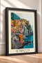 Vernazza Village and Turquoise Sea Framed Painting, Italy Poster, Living Room, Kitchen, Wall Decor, Itp205. - 2