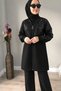 Sequined Detailed Midi Model Zippered Hijab Tracksuit Set - 4